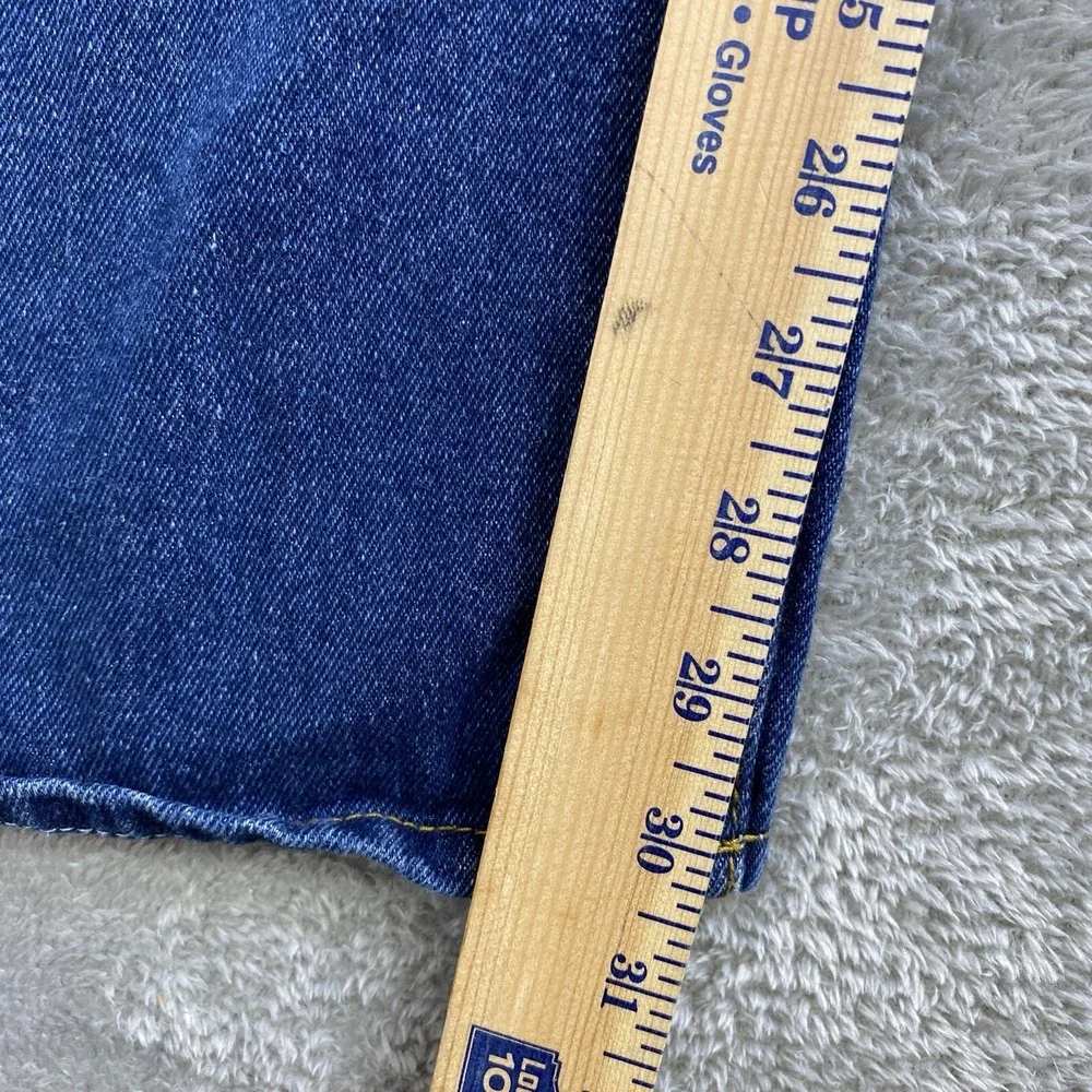 Real Ranch Jeans Men 35x32 Blue Denim  100% Cotton Straight Med Wash Workwear